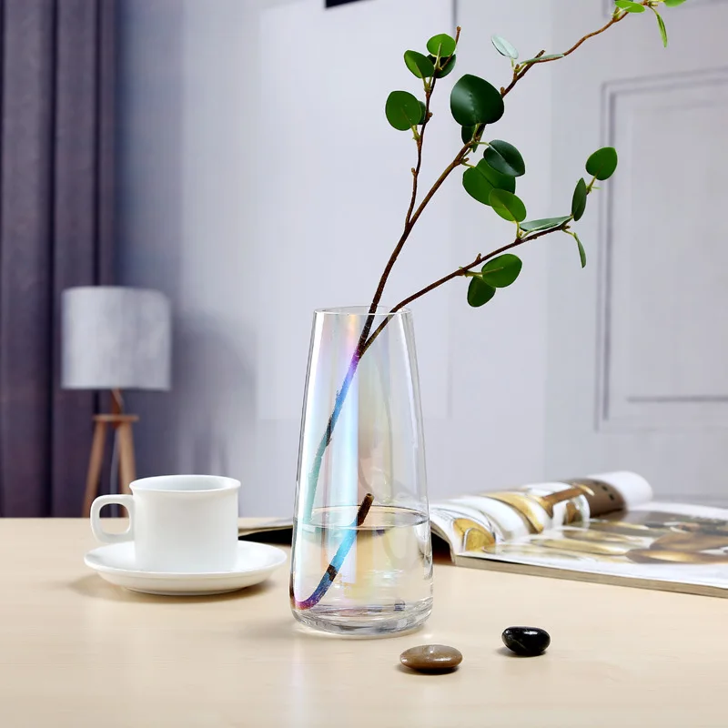 
modern colorful crystal glass vases for home deco 