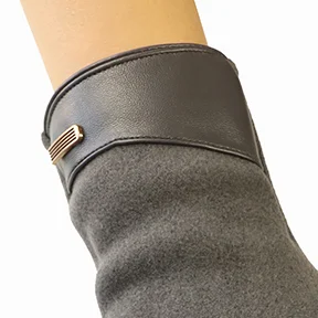 PU+suede lady gloves motorcycle gloves in winter hand heated cycling gloves