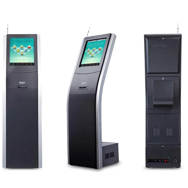 Bank/Hospital/Clinic Queuing System Ticket Dispenser Queue Management Kiosk With Thermal Printer For Take A Ticket
