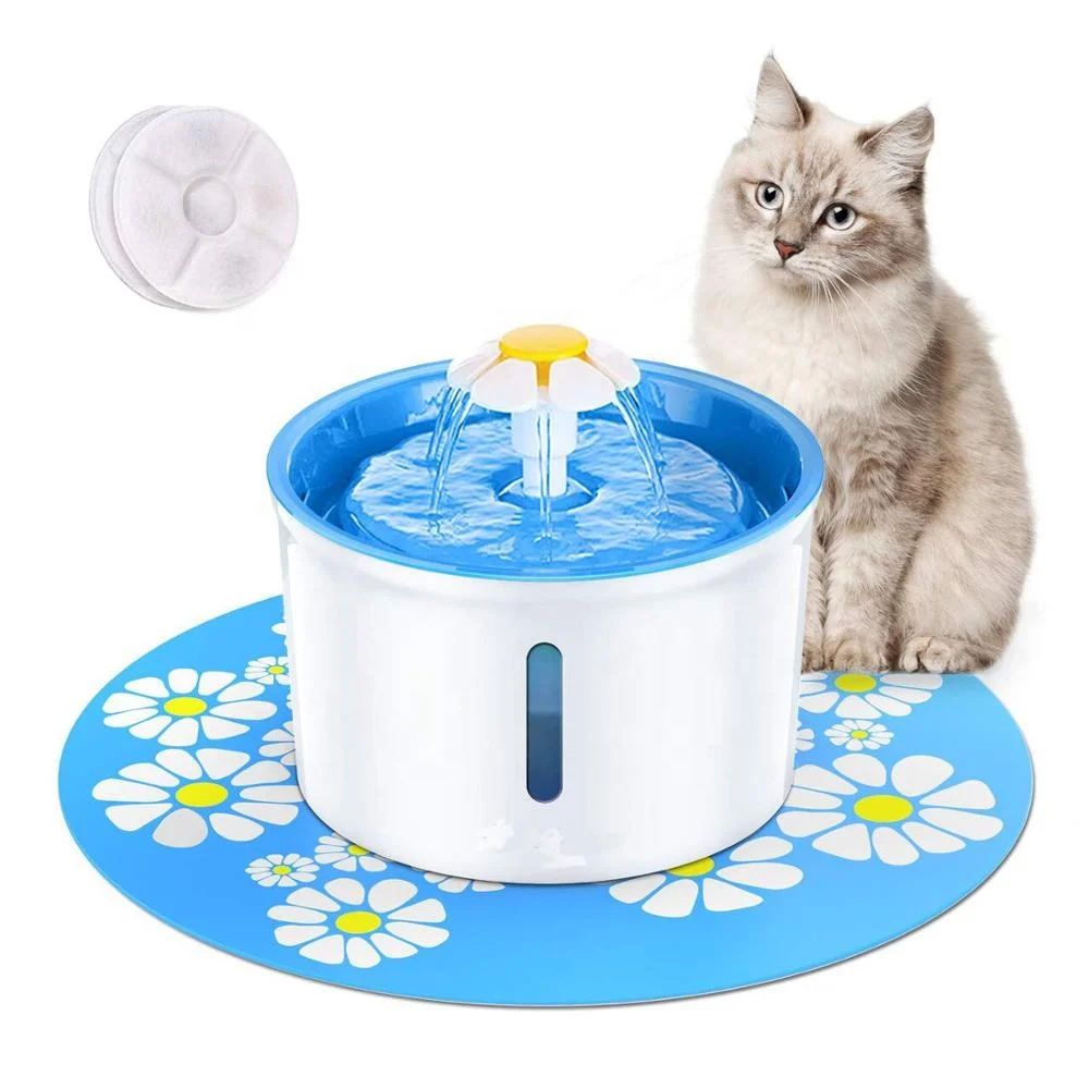 
Super Quiet Automatic Drinking Water Bowl for Cat and Dog Flower Pet Dispenser Pet Water Fountain 