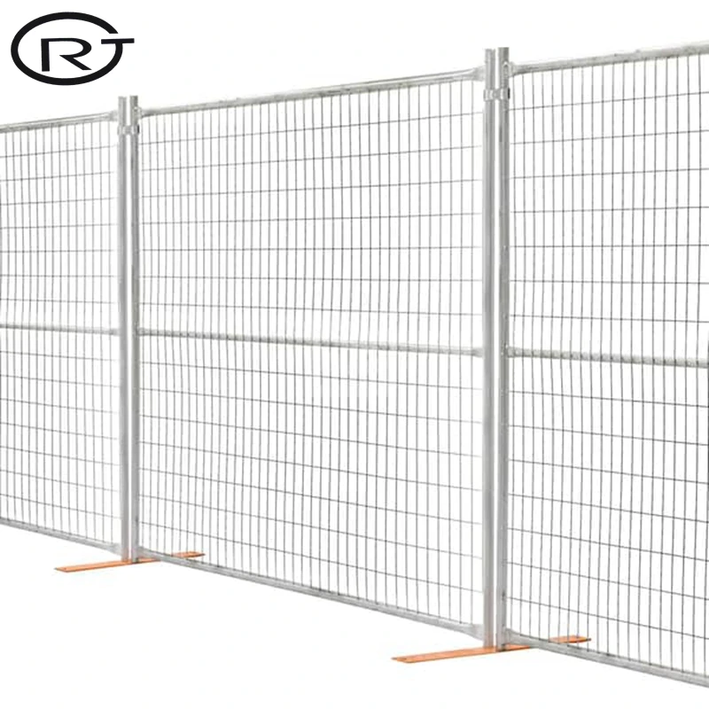 Factory price security perforated 2m pvc picket  australia safety   chain link  panels Canada temporary fence