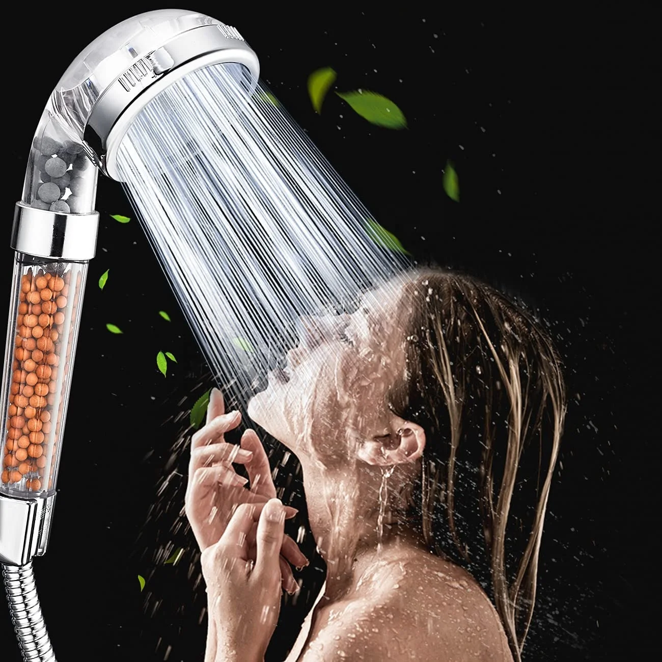 Высокого давления spa экономии воды прозрачная из мультфильма «Холодное сердце» средства ухода за кожей фильтр осадков stonestream ионной минеральный душевой головки по уходу с