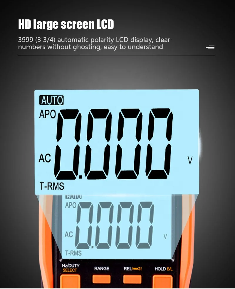 DECCA VC97 digital multimeter New Model Auto Range  AC DC Voltage Current With Temperature Measurement Tester multimeters