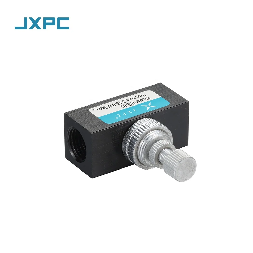 JXPC High Quality Pneumatic Flow Control Air Valve RE Normal Type 1/4in Alloy Material for Gas Media OEM and ODM Supported