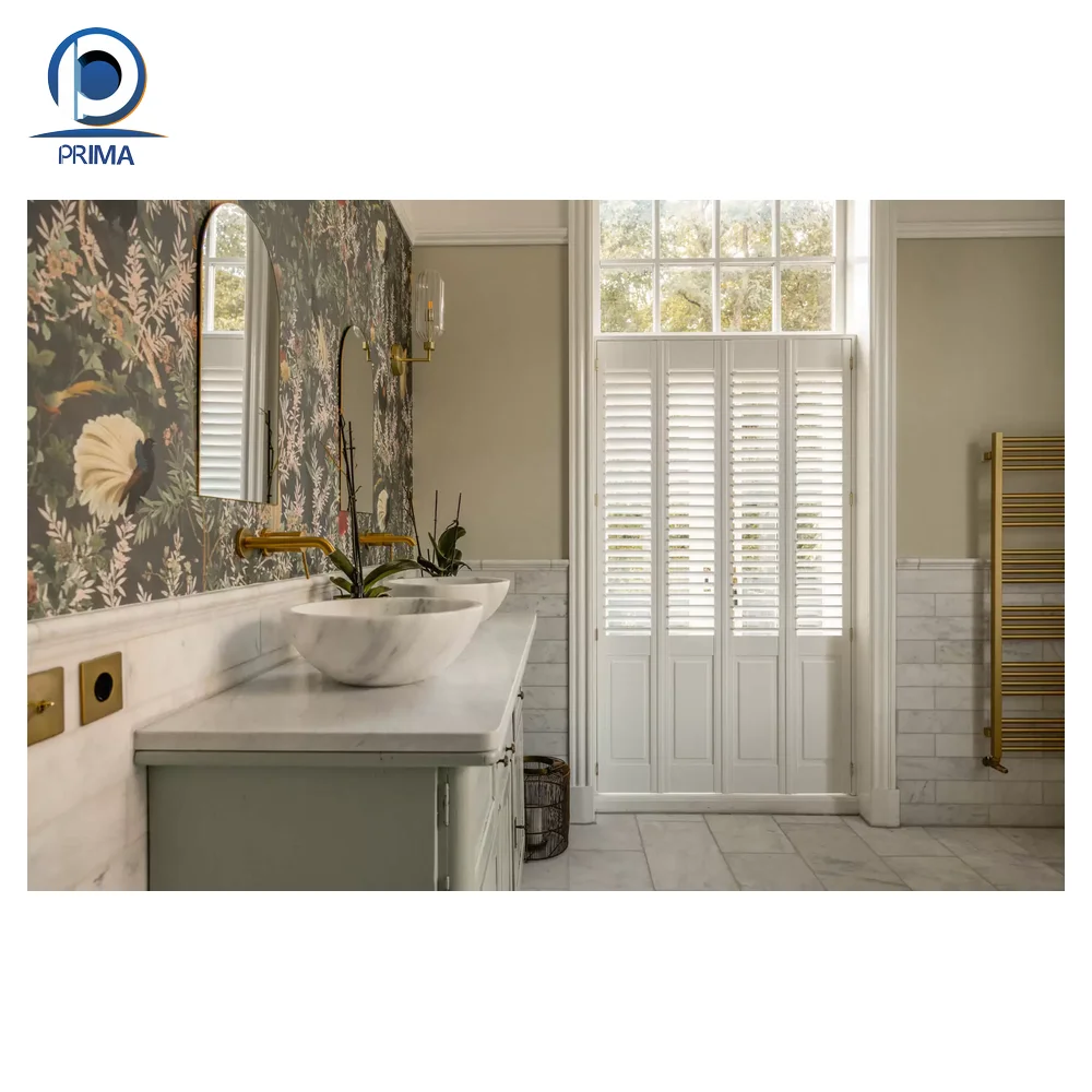 Prima Best Sale Wooden Louver Wood Horizontal Window Venetian Blinds