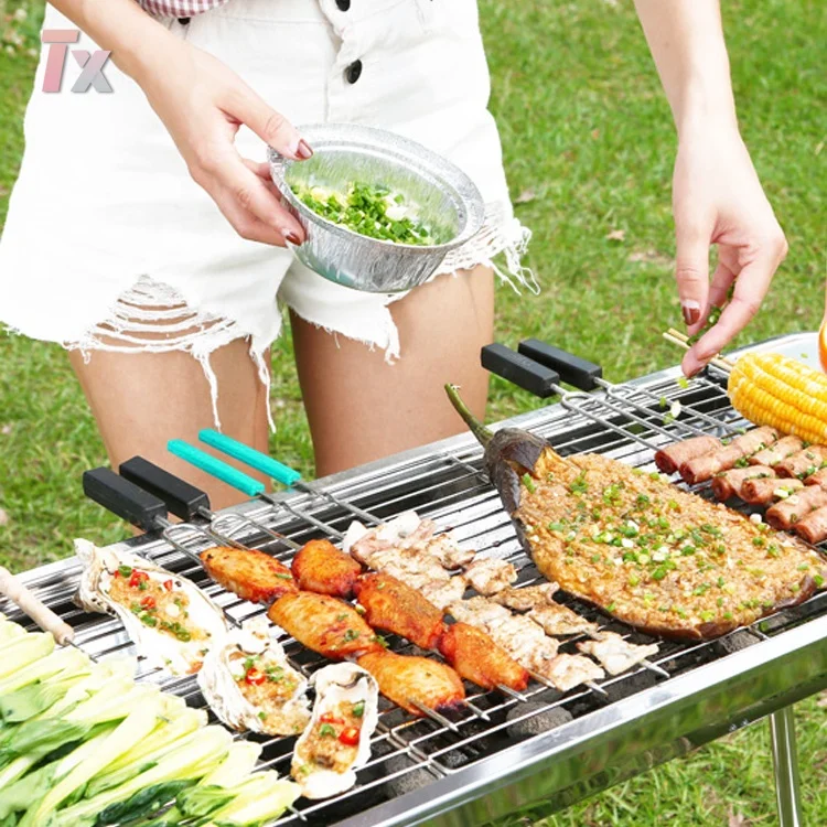 Outdoor Camping Barbecue Folding Portable Charcoal Bbq Grill