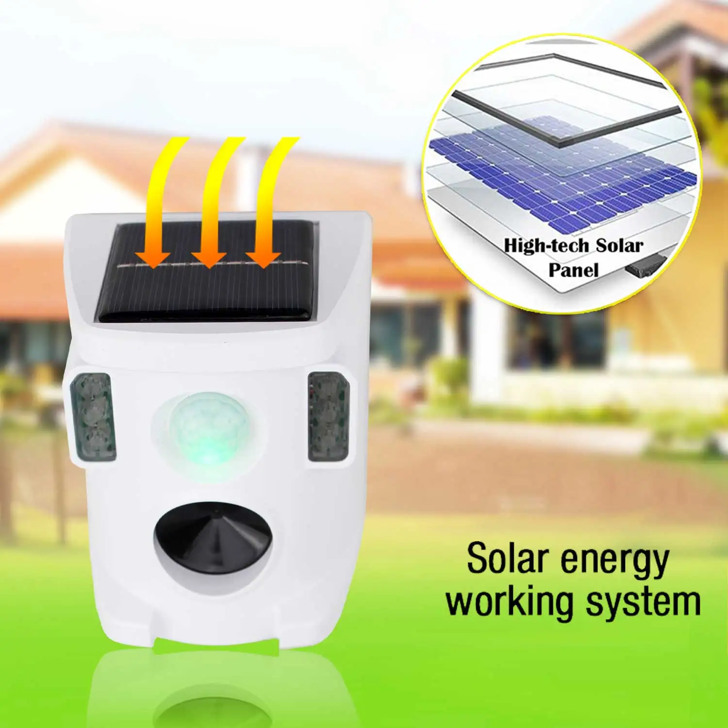 solar energy home appliances products solar powered sonic mole gopher and rodent deterrent solar sonic animal repellent