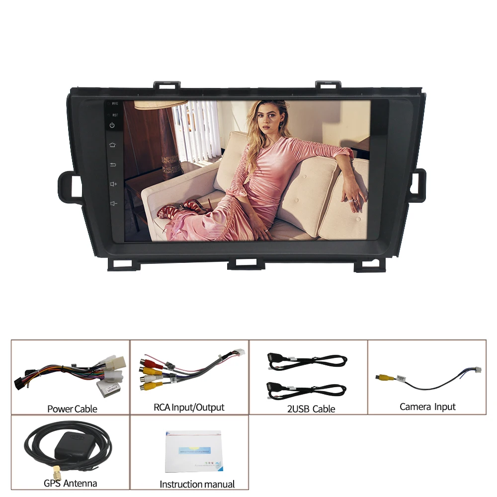 Android 10 For Toyota Prius 2009 2010 2011 2012 2013 Multimedia Stereo Car DVD Player Navigation GPS Radio