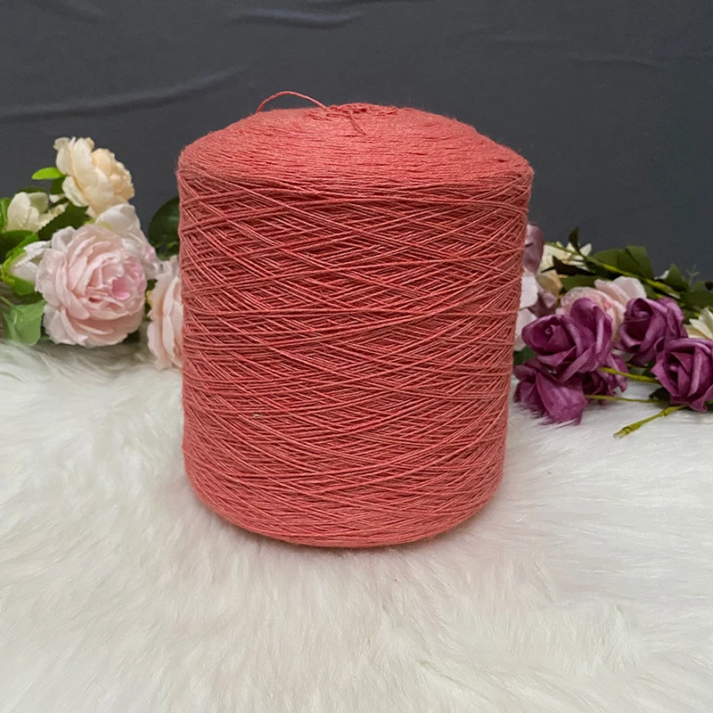 Wholesale Customization Natural Fiber Yarn 55% Hemp 45% Cotton 30S Flax Cotton Blended Yarn for Weaving Knitting