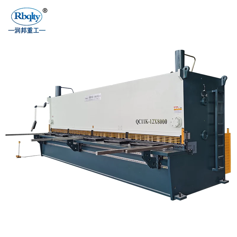 CE approval Heavy Duty QC11K-12*8000 CNC guillotine shear cutting machine