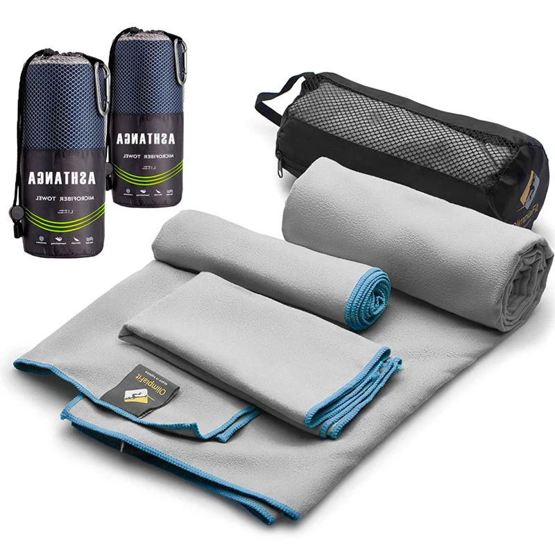 High Quality Large Thick Square Digital Printed Logo Microfiber Promotional Custom Beach Towel