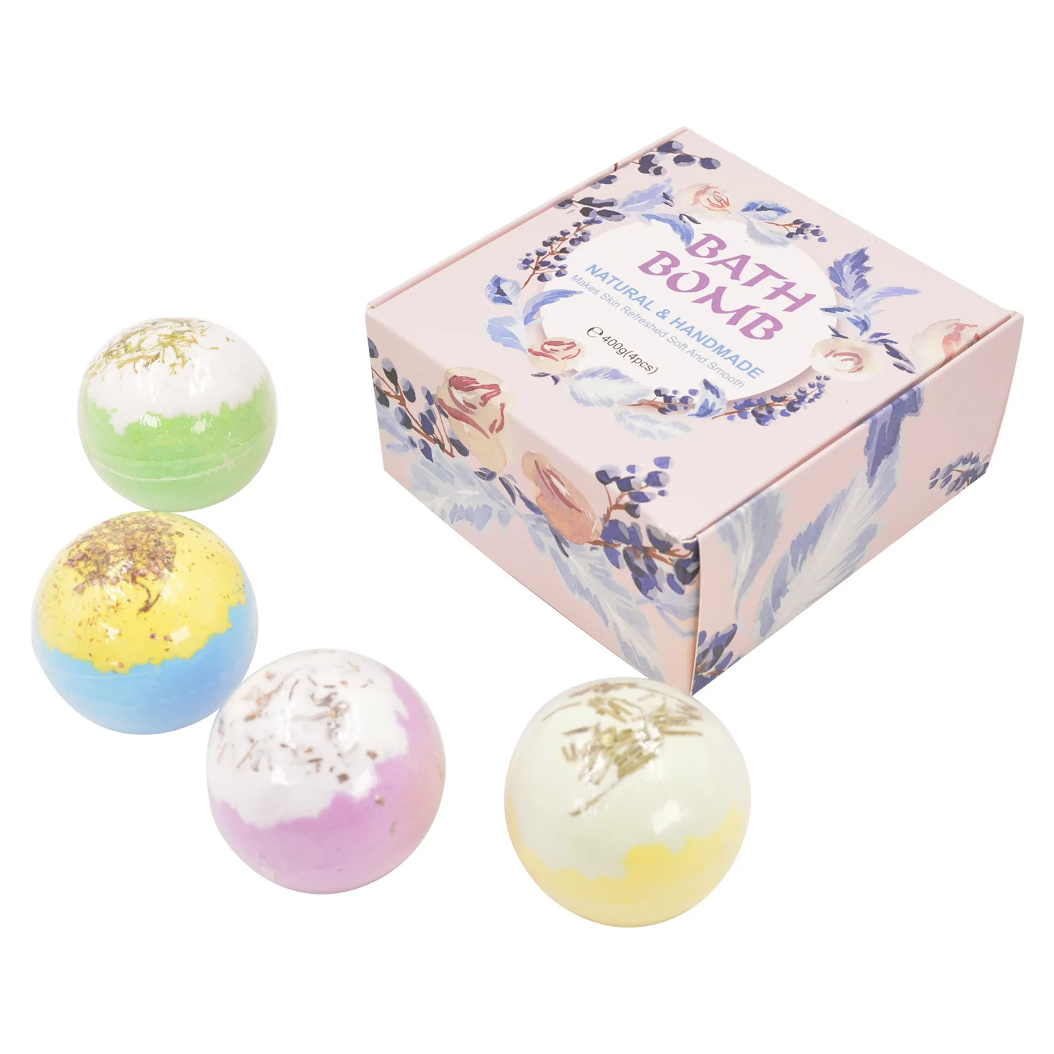 
Bubble natural moisturizing organic fortune telling jewellery eco fruity lolly pop cloud rainbow kraft box for bath bomb 