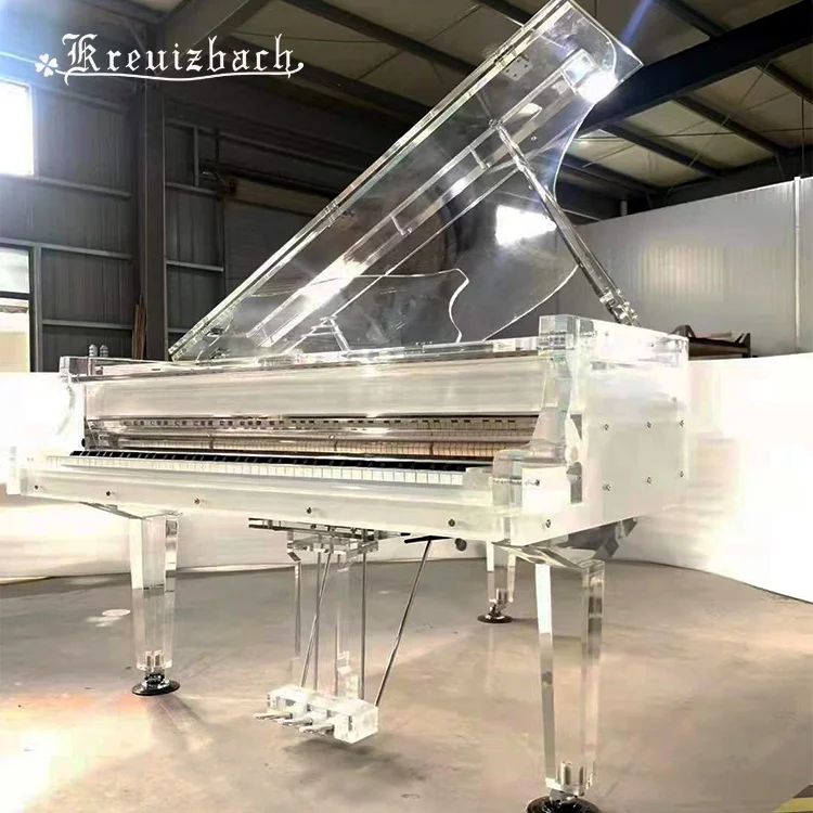 KG-158 Luxury fashion home transparent crystal grand piano