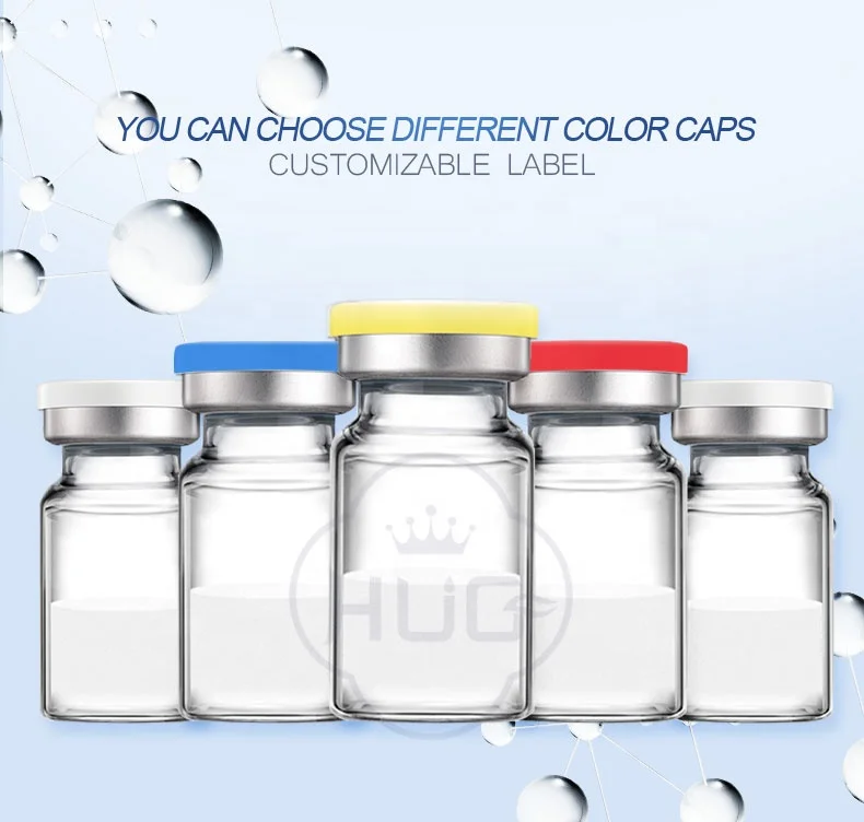 The hot UK Private Label Yellow blue lid   glass vials Tan peptide self tanner tanning vial