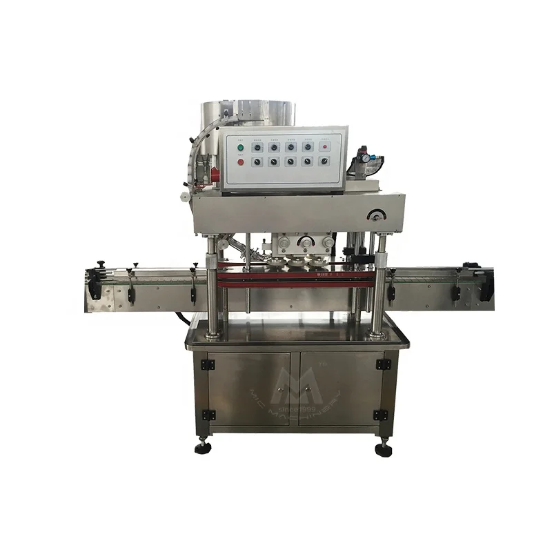 Automatic Linear Screw-down Plastic Spray Gun Pump Screwing Capping Bottle Screw Capping  Machine