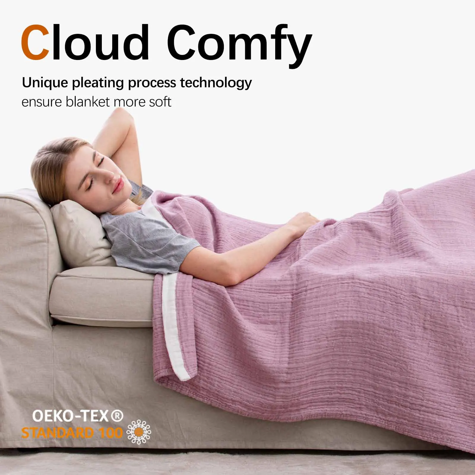 Hot Sale Quilt High Quality  muslin blanket OEM Accept bed blankets Oeko Standard 100% cotton throw blanket