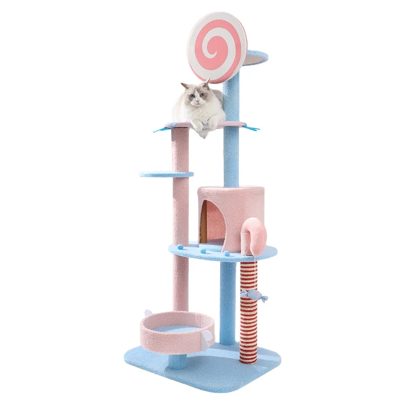 High Quality Wholesale Pet Cat Scratching Tree Casa Del Gato for Large Cats  Sisal Cat Tree Tower