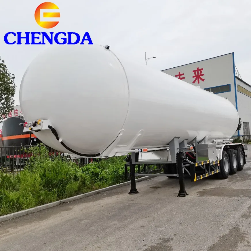 3 Axles 4 Axles Liquid Nitrogen Lpg Tank Tanker Truck and Semi Trailer Propane Transport Road Tanker
