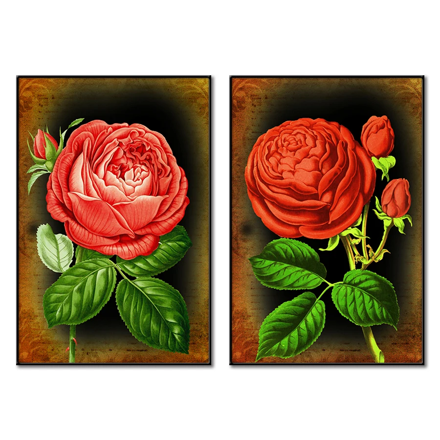 Cross Stitch Kits Embroidery DIY Needlework 11CT Stamped Kit and 14CT Counted Set for Home Decoration Patterns Flowers NCMF077