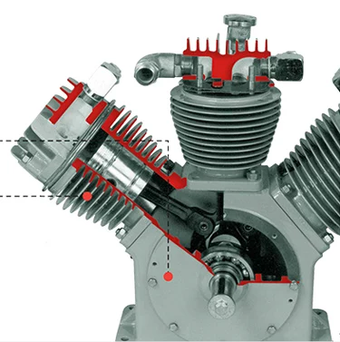 Насос поршневого воздушного компрессора серии KB высокой мощности