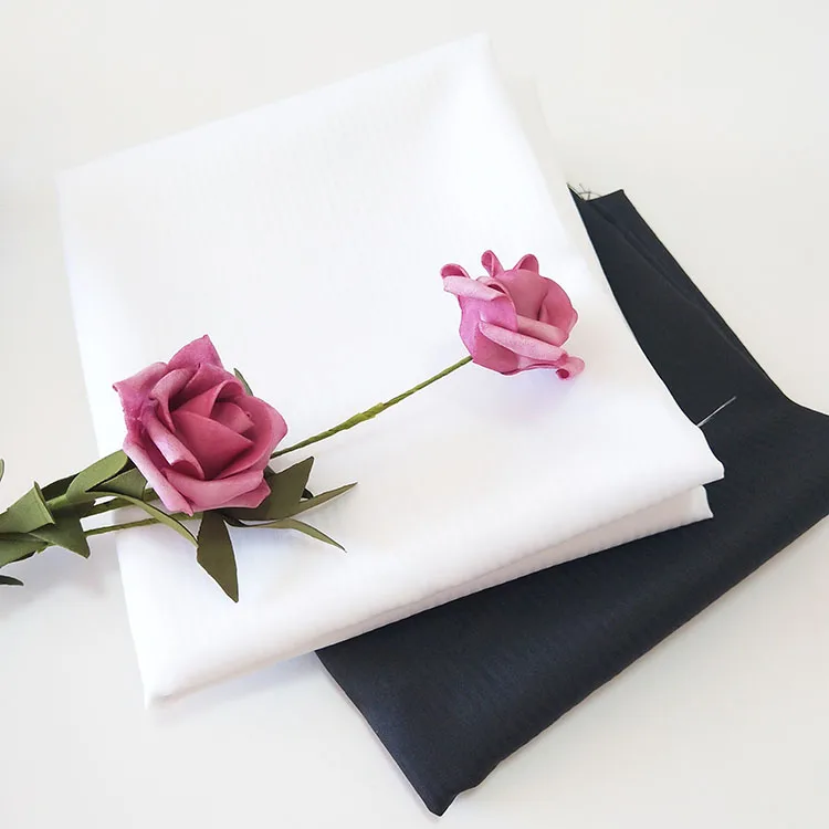 80-90GSM 100%Polyester 75D*100d Black Herringbone Pocket Fabric Chinese Products