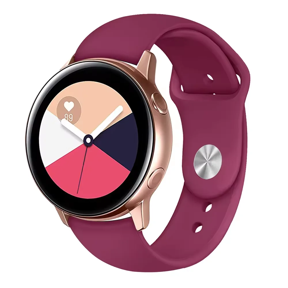 20 мм силиконовый резиновый ремешок для часов Сменные аксессуары Samsung Galaxy Watch