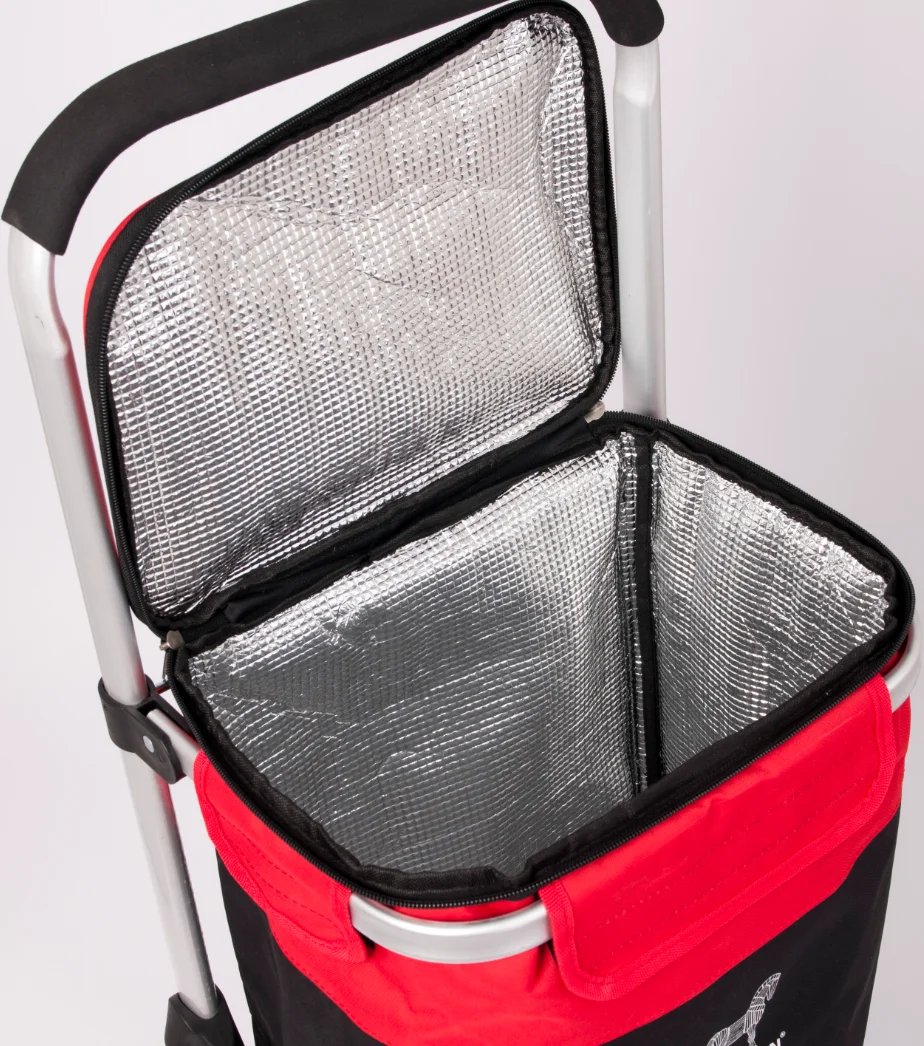 6 Wheel  Stair Climbing Rolling Folding Shopping Trolley Aluminum Shopping Cart