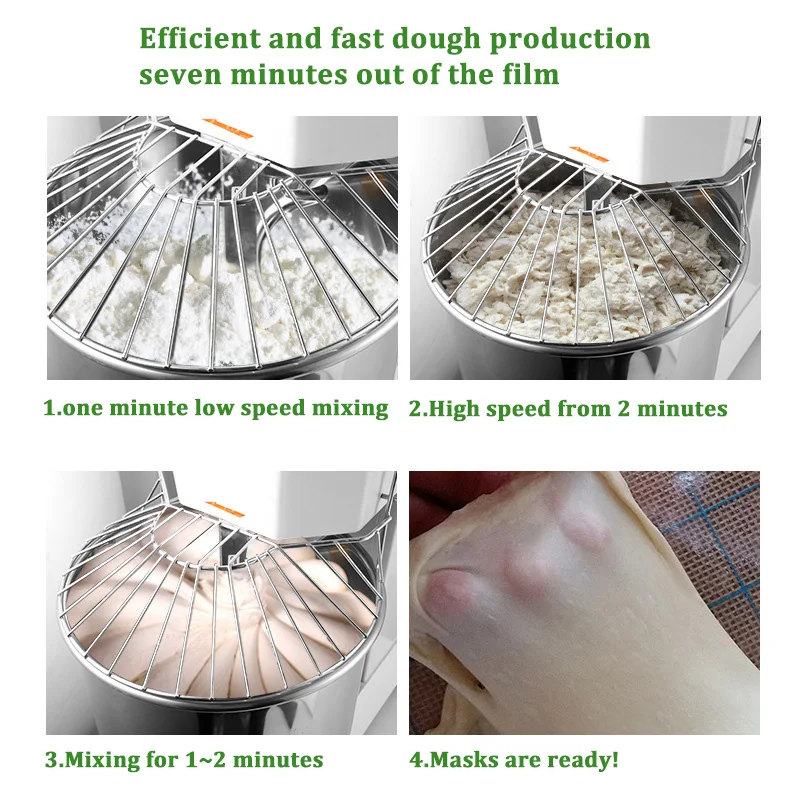 Industrial Commercial Bakery Automatic Wheat Flour Spiral Dough Mixer Farms 15kg 25kg 50kg 75kg 100kg Bread Dough