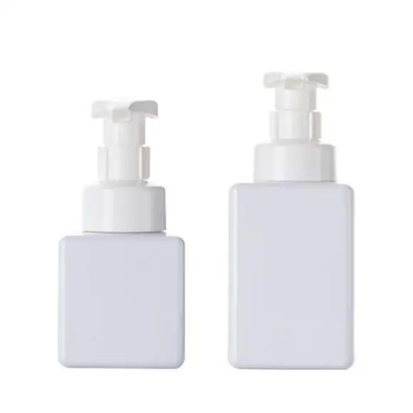 250ml 450ml 650ml PETG Empty Square Foam Top Pump Bottle Hand Wash Body Foaming Soap Plastic Foam Dispensers Pump Bottle