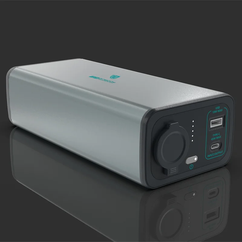 Fast charge outdoor solar power station 57600mah 213wh 700W generator with light rechargeable camping Lithium battery