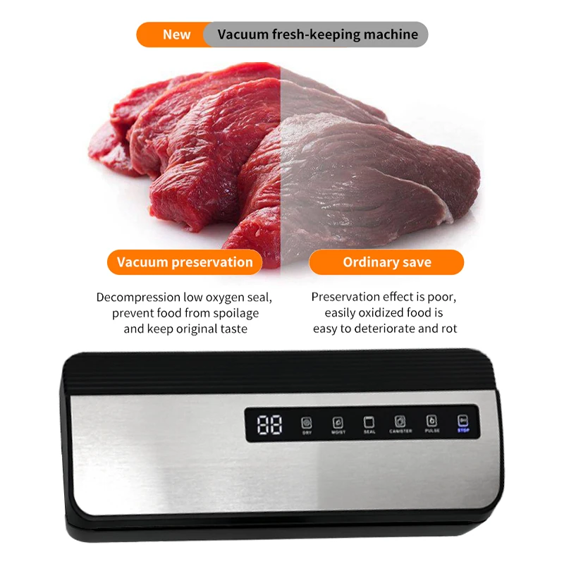 FULLY STARTER KITS 5 buttons fast sealing competitive food vacuum sealer machine