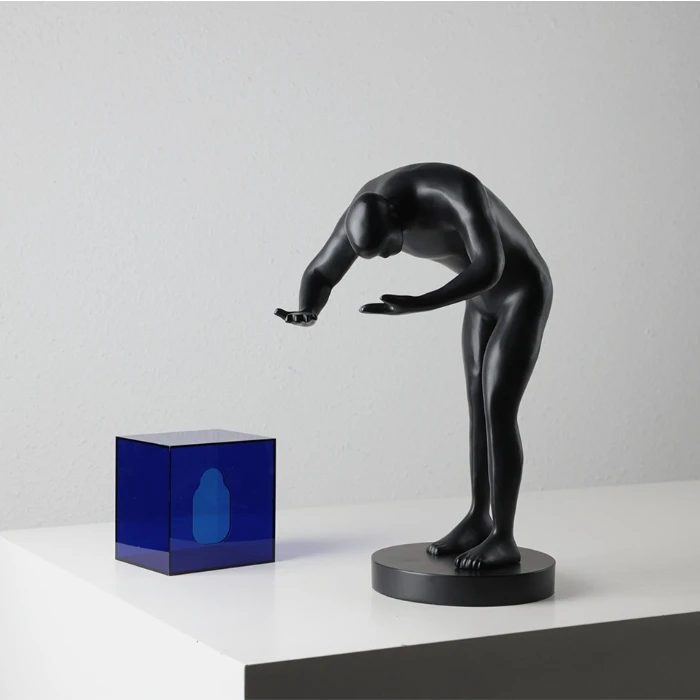 Modern Minimalist Living Room Office Decoration Home Accessories New Creative Orange Home Decor Wholesale Acrylic Home Decor