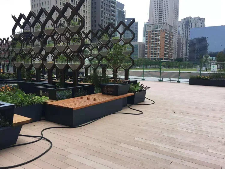 
The Newest Material Resysta Engineered Outdoor Wood Flooring Patio Composite Decking 