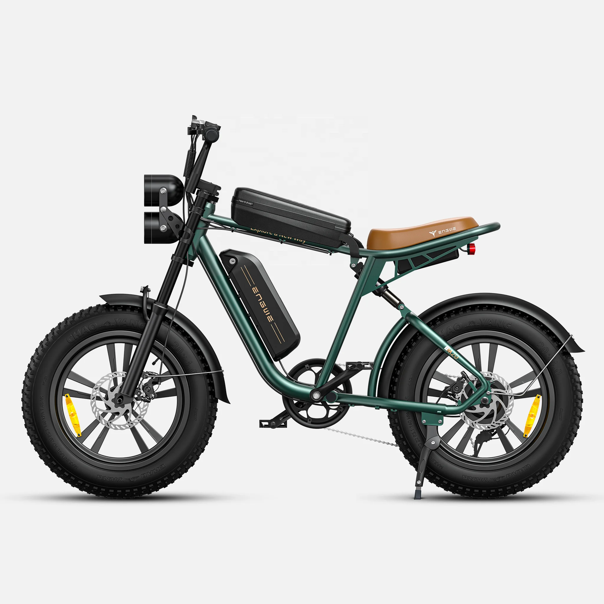 Engwe M20 13AH Lithium Battery Electric Motorcycle 20 inch Fat Tire Dual Suspension motorlike ebike factory for customize