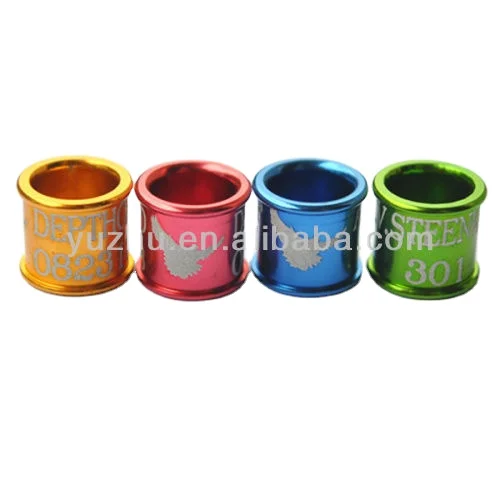 2025 year Customizable in all sizes plum  straight aluminum pigeon rings are used for pigeon canary birds.
