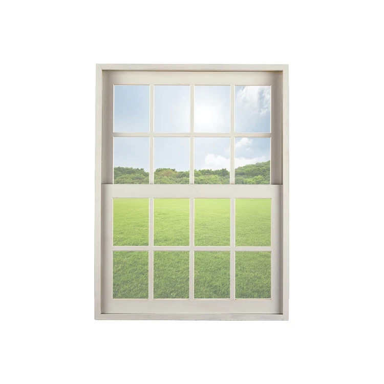 Residential double hanging window pvc single hanging window vertical up and down sliding window