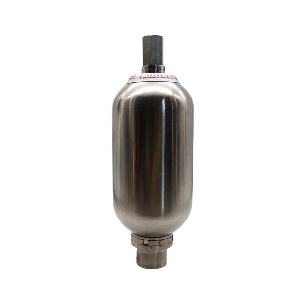 NXQ Series Hydraulic Bladder Accumulators Threaded Flanged Connection Metal Packaging Sizes 200/180/160/150/125/100/80/63 Models