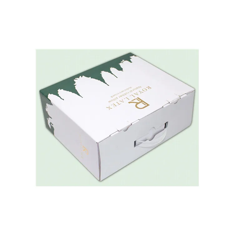 
Corrugated Kraft Boxes Custom Printed Paper Box Packaging with handle 