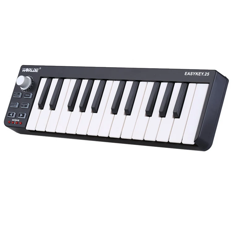 WORLDE Easykey 25 Portable Keyboard Mini 25 Key USB MIDI Controller