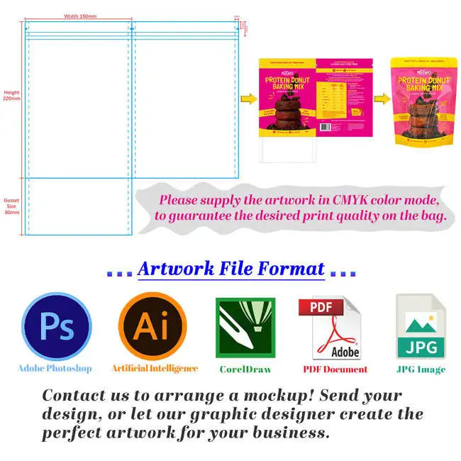 Custom Design Resealable Aluminum Foil Bag Matte Stand Up Zipper Pouch Packaging For 100% Clear Whey Protein Powder Supplements