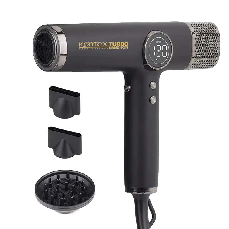 Фен для волос Komex профессиональный электрический высокоскоростной 1800 Вт с отрицательными ионами