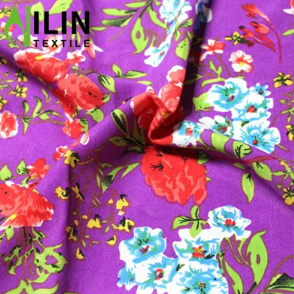 Hot sale 100 polyester wool peach print fabric in Pakistan