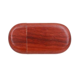 Factory Wholesale USB Wood With Custom Engraving Logo Wooden USB 2.0 3.0 Oval Flash Drive With Box