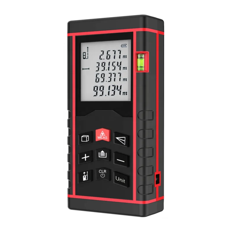 High Precision 40-100m Measure Tool Mini Laser Rangefinder Digital Laser Distance Meter with LCD Displaying