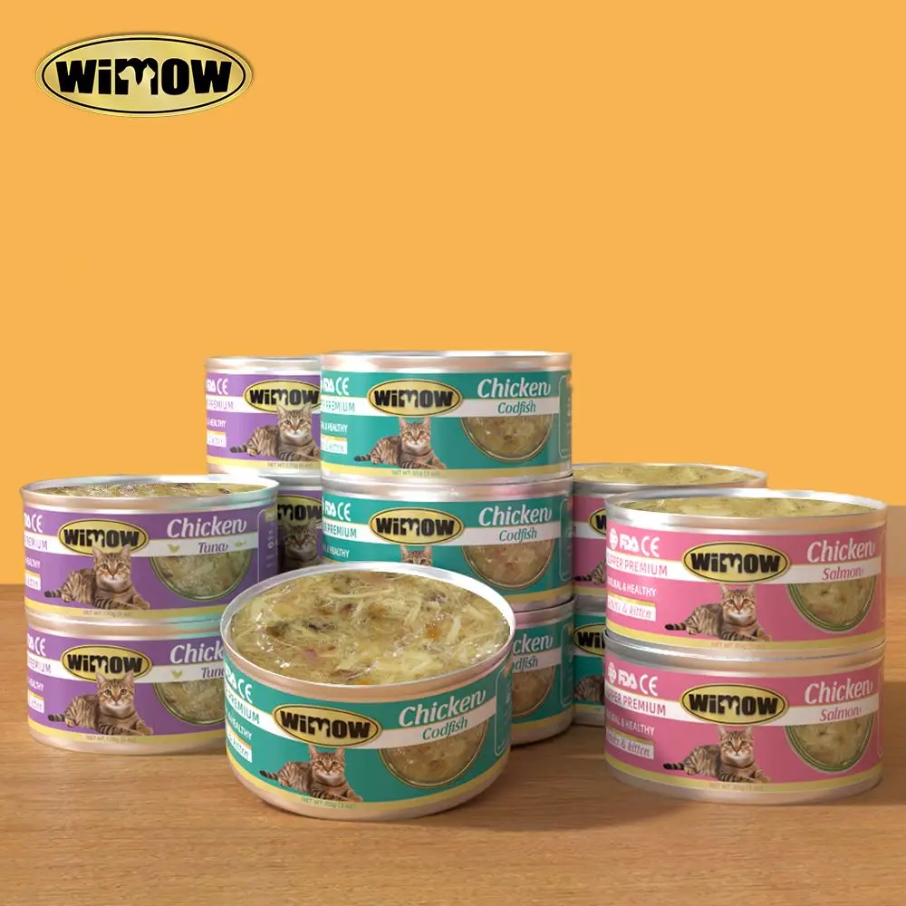 Pet Wet Food Suppliers Wholesale High Protein Seafood Chicken Red Meat 85g Pet Cat Wet Food Canned