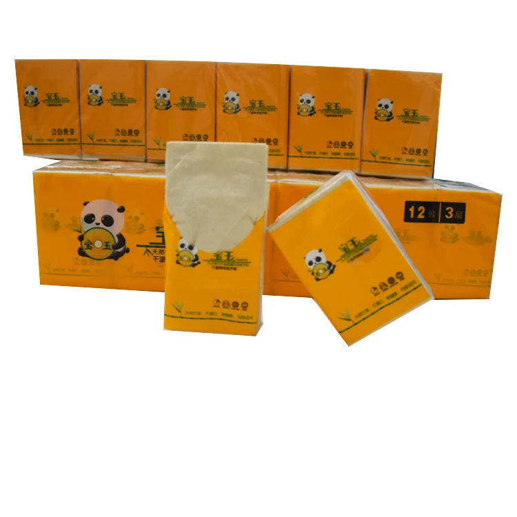 sanitary paper soft facial pocket tissue mini hand pocket tissue paper handkerchief 3ply Facial Tissue