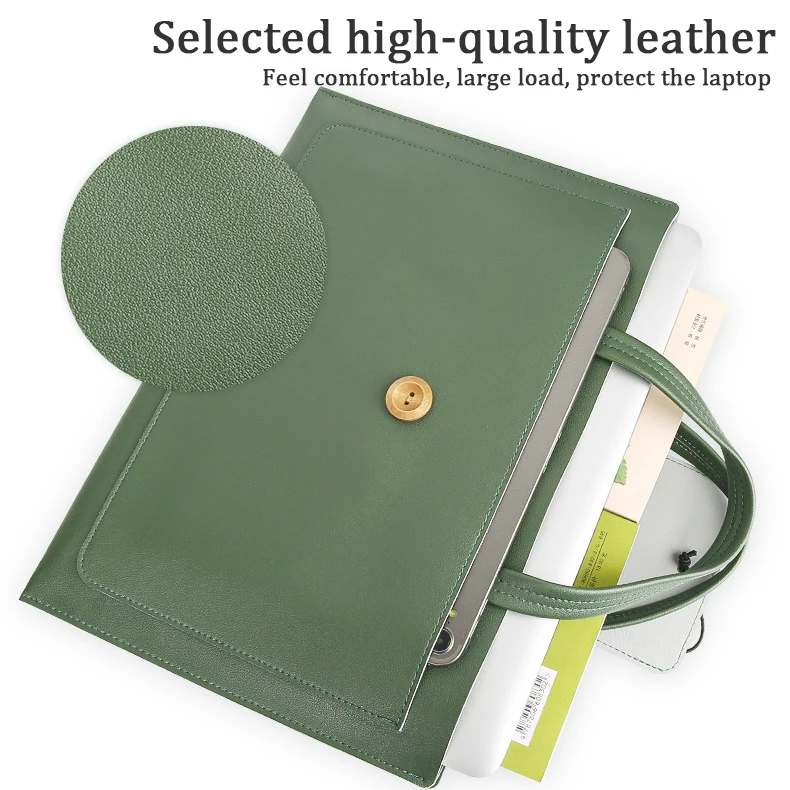 4 Pockets New Fashion Laptop Bag For Women 13.3 15.6 16 inch Flip Mouse Pad Laptop Case for Macbook Air/Pro
