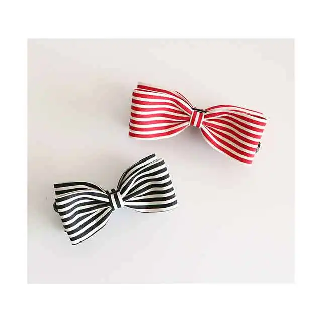 Striped Simple Design Marine Hair Clip made in Korea It is very strong and sophisticated Bulk order available