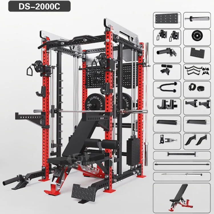 Dongshang Multi Functional Trainer Gym Fitness Equipment Set Cable Pulley Crossover Machine Smith Machine