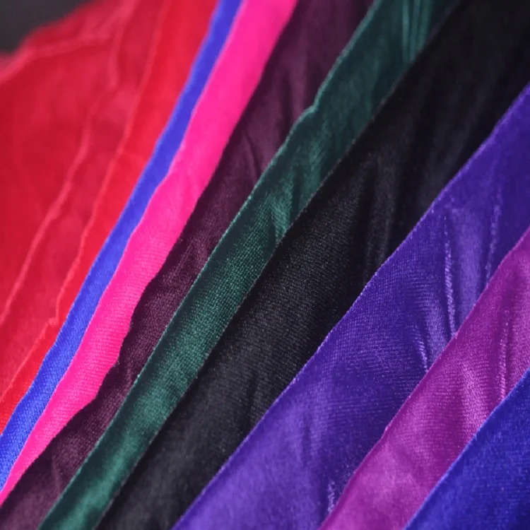 Modern style poly woven superior quality micro velvet 5000 for fashionable dress